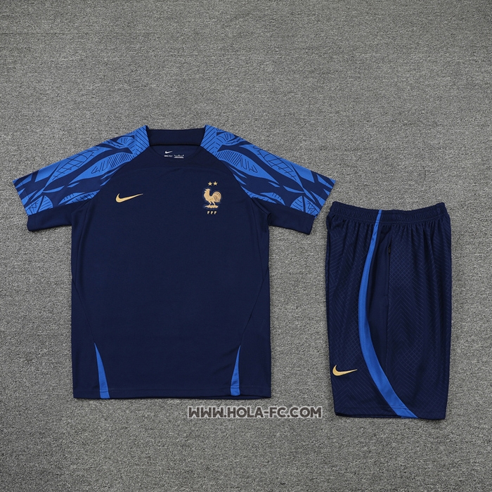 Chandal del Francia 2022-2023 Manga Corta Azul - Pantalon Corto